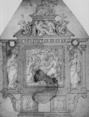 Studio of Giulio Campi, Design for an Altarpiece, Christ Church, Oxford