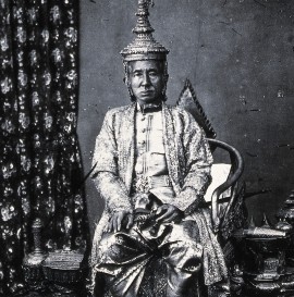 King Mongkut of Siam in state robes, Bangkok © Wellcome Library, London