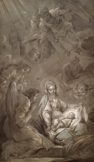 Carle Van Loo, The Adoration of the Angels, 1750-51, Musée des Beaux-Arts, Brest (preparatory sketch; prèmiere pensée)
