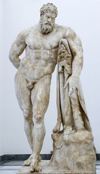 Farnese Hercules, Roman copy after a Hellenistic original, Museo Archeologico Nazionale, Naples